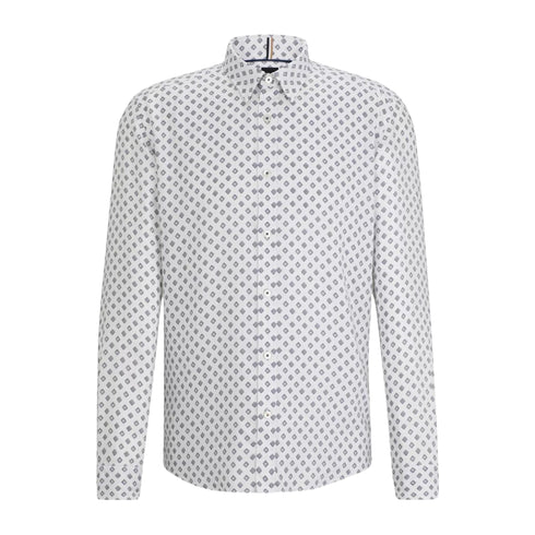 Boss Camicia ml Camicia Uomo con colletto stile Kent Bianco - Francavilla Moda